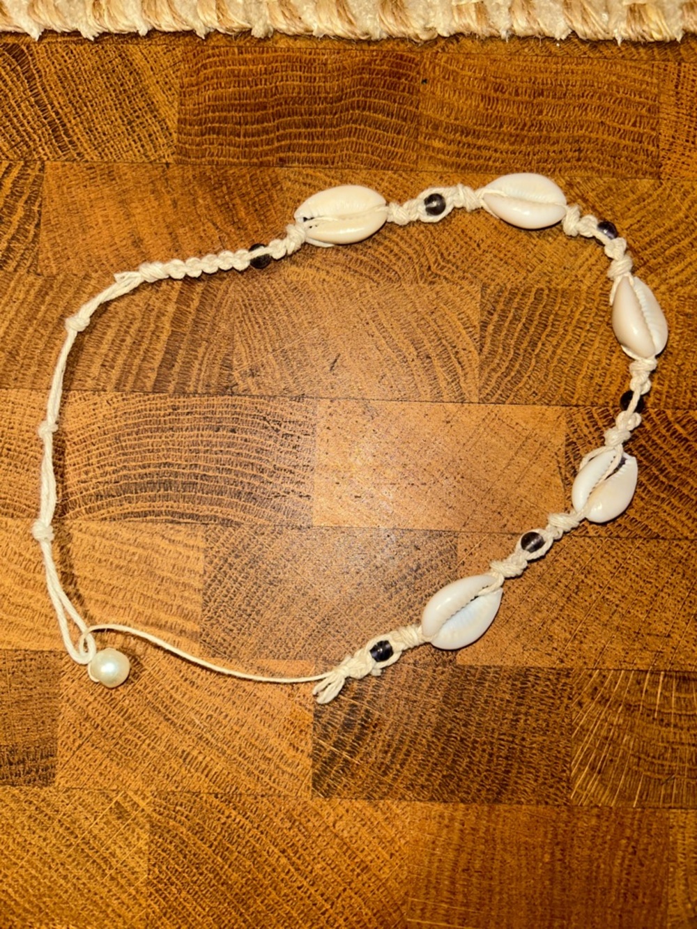 Handmade White Shell Choker Necklace - Beach Boho Jewelry
